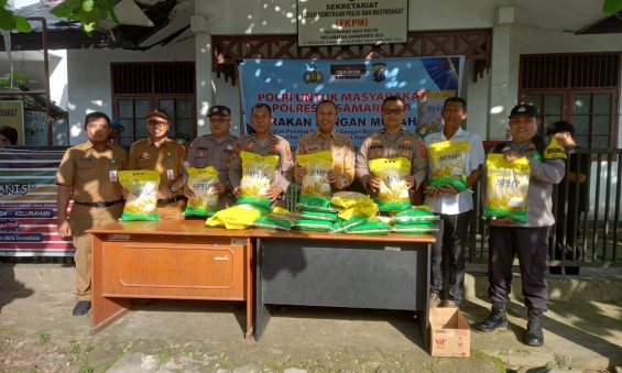 POLSEK SAMARINDA ULU GELAR GERAKAN PANGAN MURAH, RINGANKAN BEBAN WARGA DADI MULYA